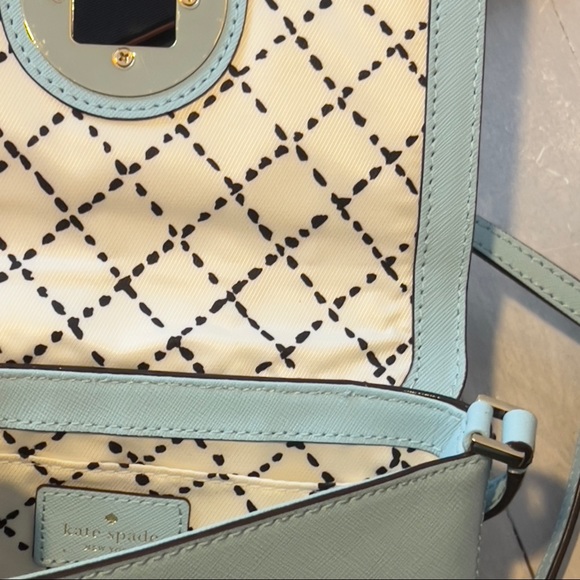 Kate Spade New York Newbury Lane Sally Crossbody Blue Hydrangea - Picture 6 of 14